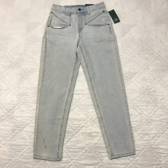 wild fable high rise mom‎ acid washed jeans size 0/25 nwt - Picture 1 of 8